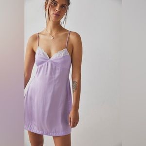 NWT LAVENDER FREE PEOPLE SLIP DRESS SIZE L